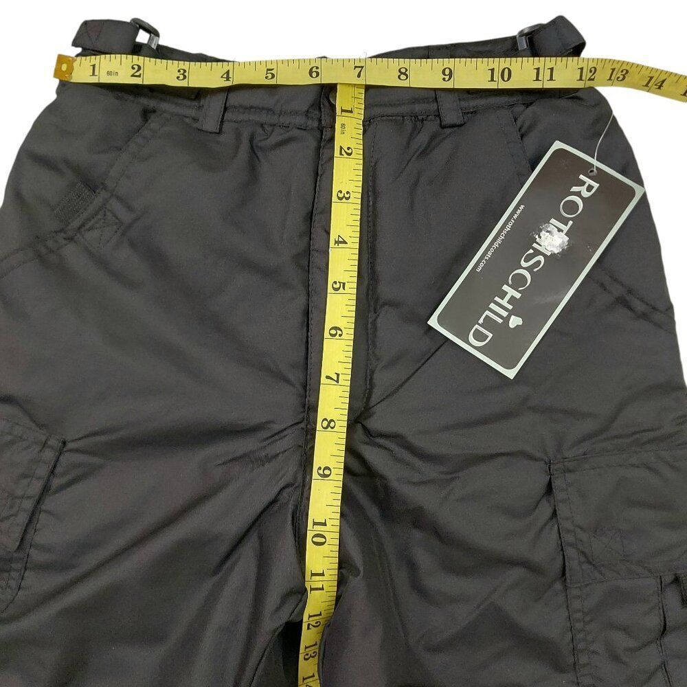 Rothschild Ski Snow Cargo Pants Kids Large Black Insulated Warm Winter Outdoor - Picture 11 of 12